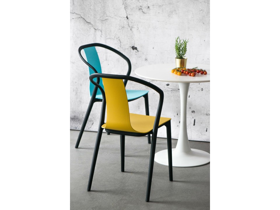 Krzesło Bella czarne/naturalne - d2design